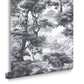 127930 - Bobarts Garden Wallpaper - Monochrome - Graham & Brown