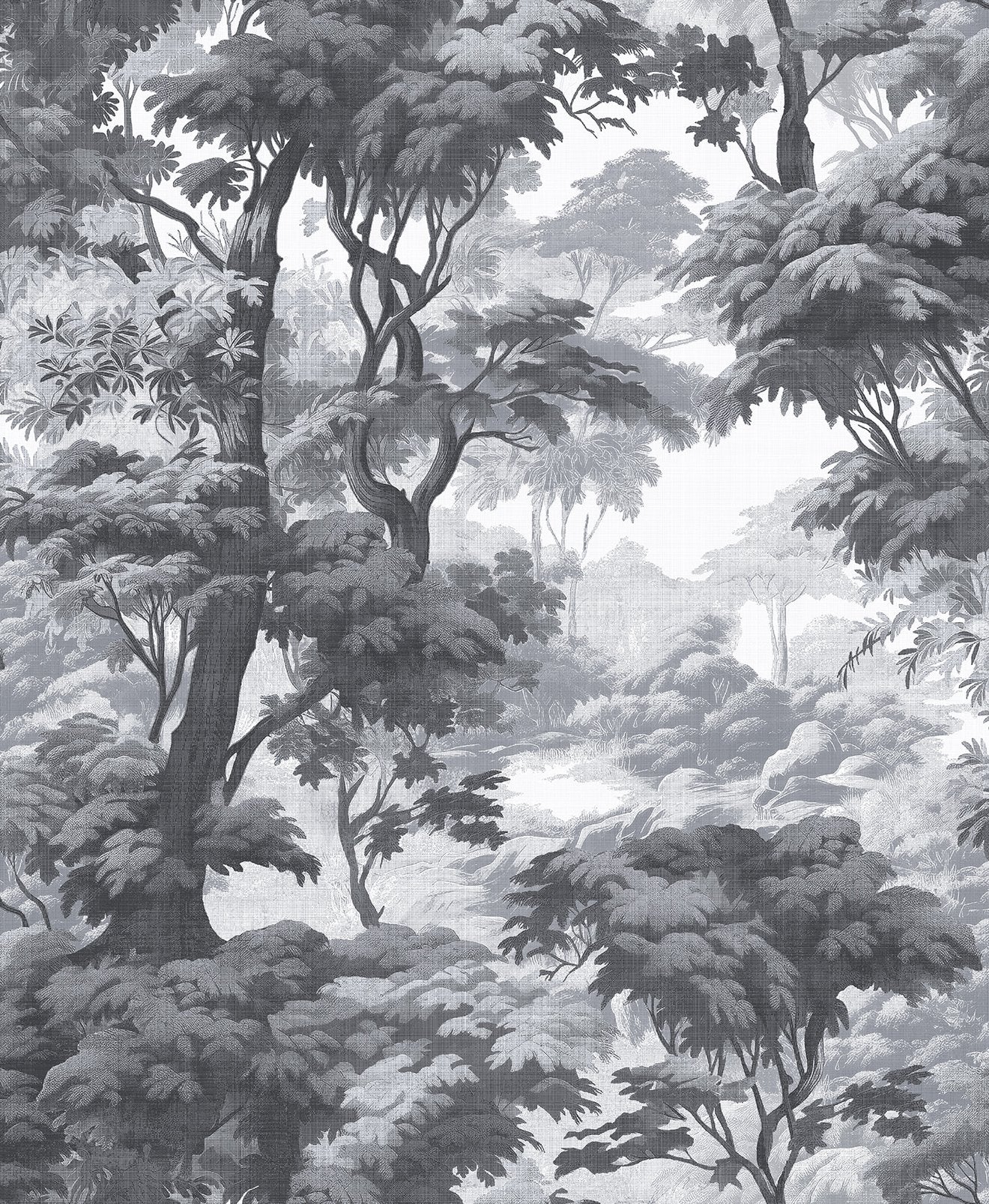 127930 - Bobarts Garden Wallpaper - Monochrome - Graham & Brown
