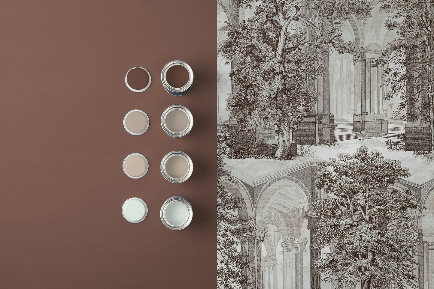 129091 - Rivington Folly Wallpaper - Dawn - Graham & Brown