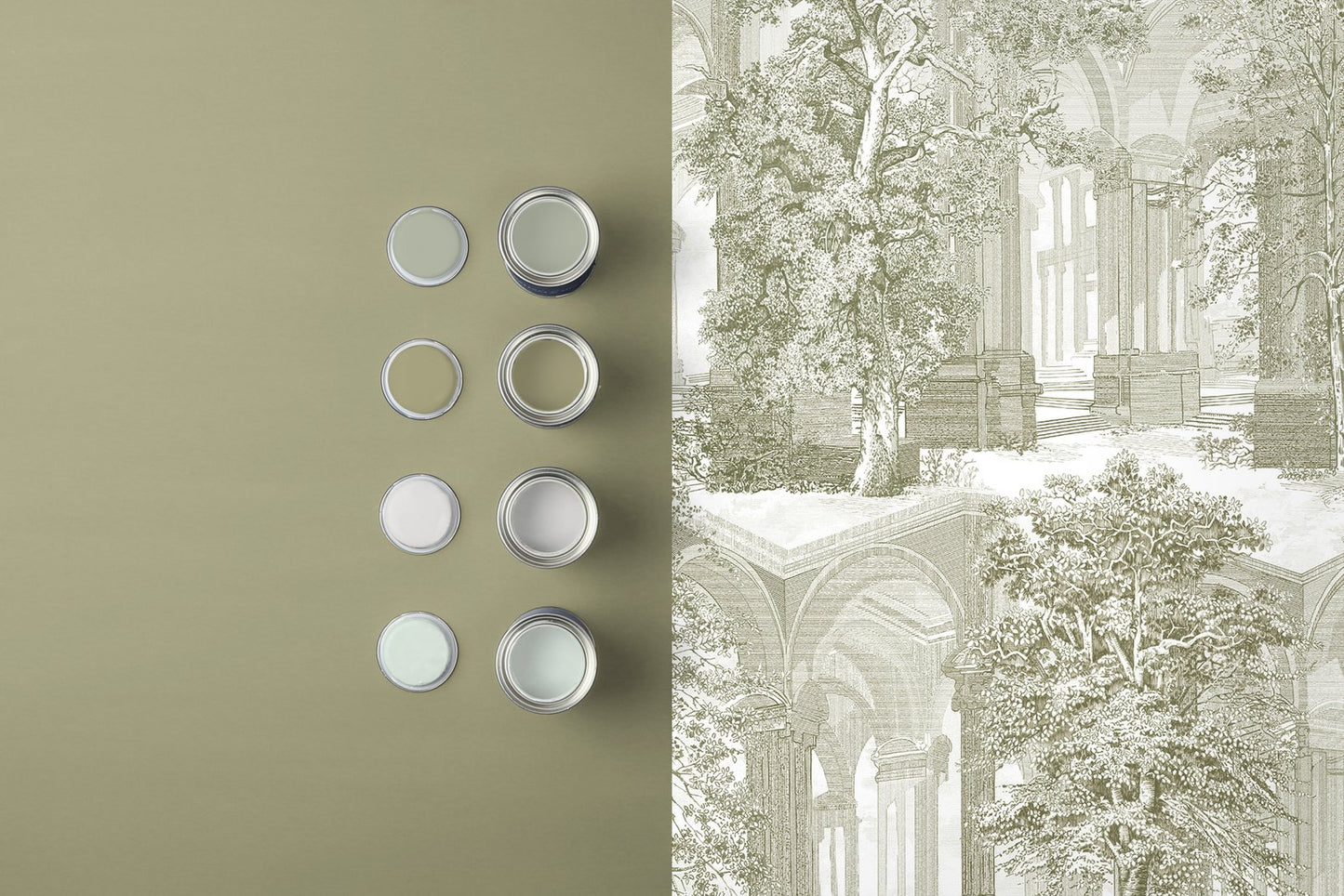 129094 - Rivington Folly Wallpaper - Whirl - Graham & Brown