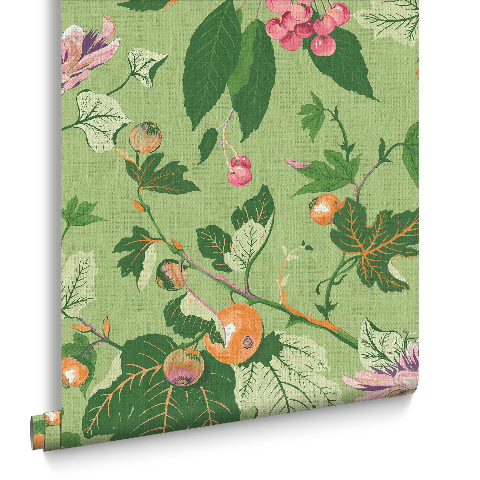 130281 - Craftwork Trail Wallpaper - Green - Graham & Brown