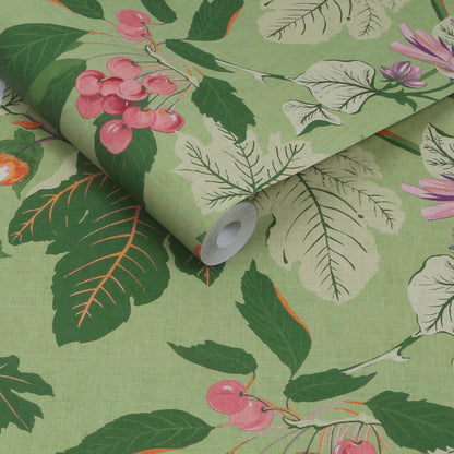 130281 - Craftwork Trail Wallpaper - Green - Graham & Brown