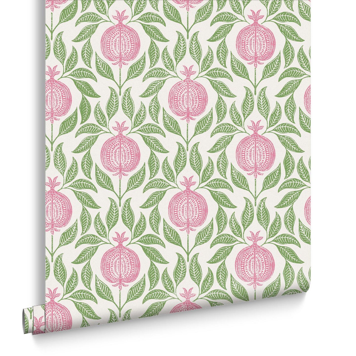 130286 - Apple Of Grenada Wallpaper - Pink & Green - Graham & Brown