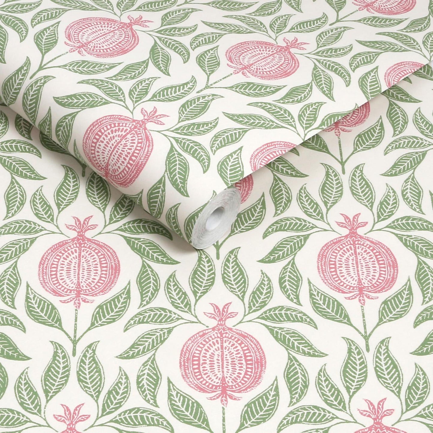 130286 - Apple Of Grenada Wallpaper - Pink & Green - Graham & Brown