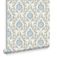 130289 - Apple Of Grenada Wallpaper - Sky Blue & Green - Graham & Brown