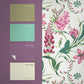 130296 - Botanists Scroll Wallpaper - Pink - Graham & Brown