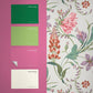 130297 - Botanists Scroll Wallpaper - Mauve - Graham & Brown