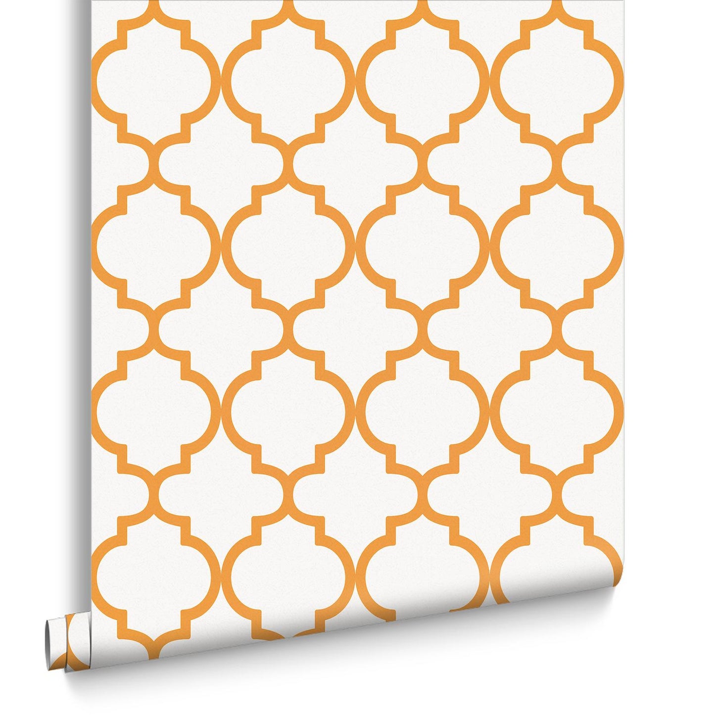 130298 - Trellia Wallpaper - Orange - Graham & Brown