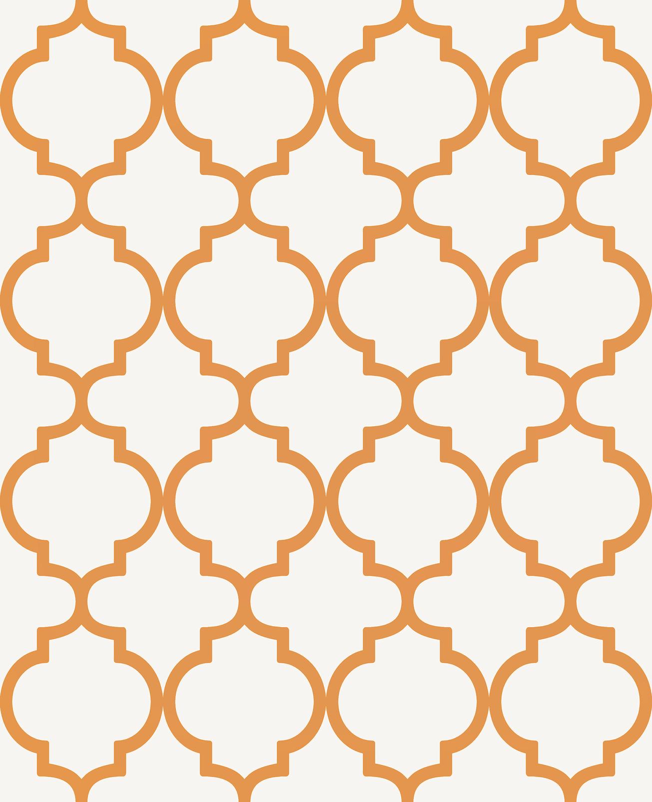 130298 - Trellia Wallpaper - Orange - Graham & Brown