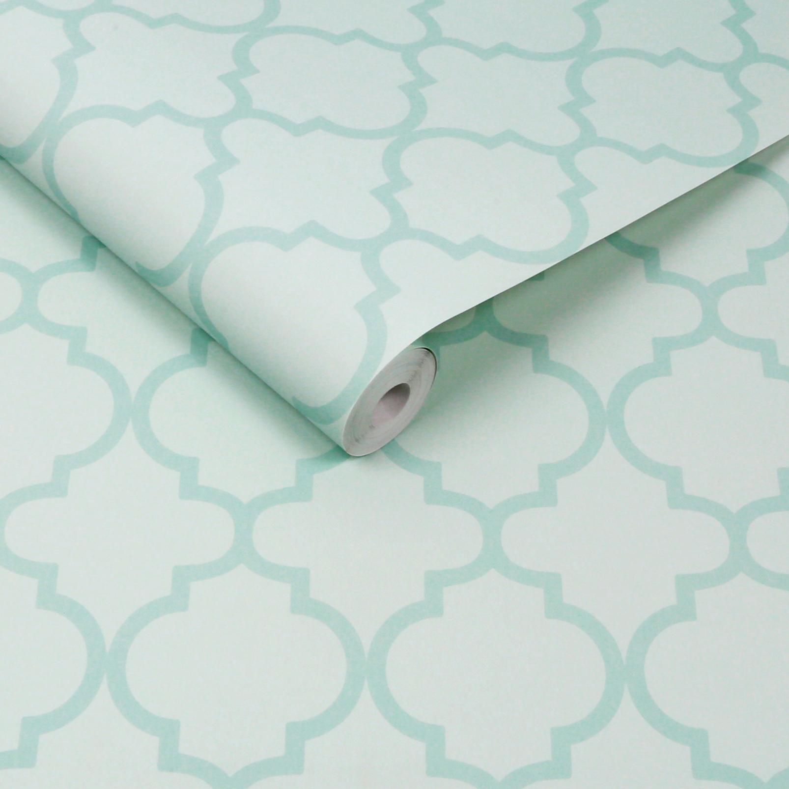 130300 - Trelllia Wallpaper - Sky - Graham & Brown