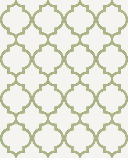 130301 - Trellia Wallpaper - Green - Graham & Brown