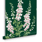 130306 - Foxglove Wallpaper - Emerald - Graham & Brown
