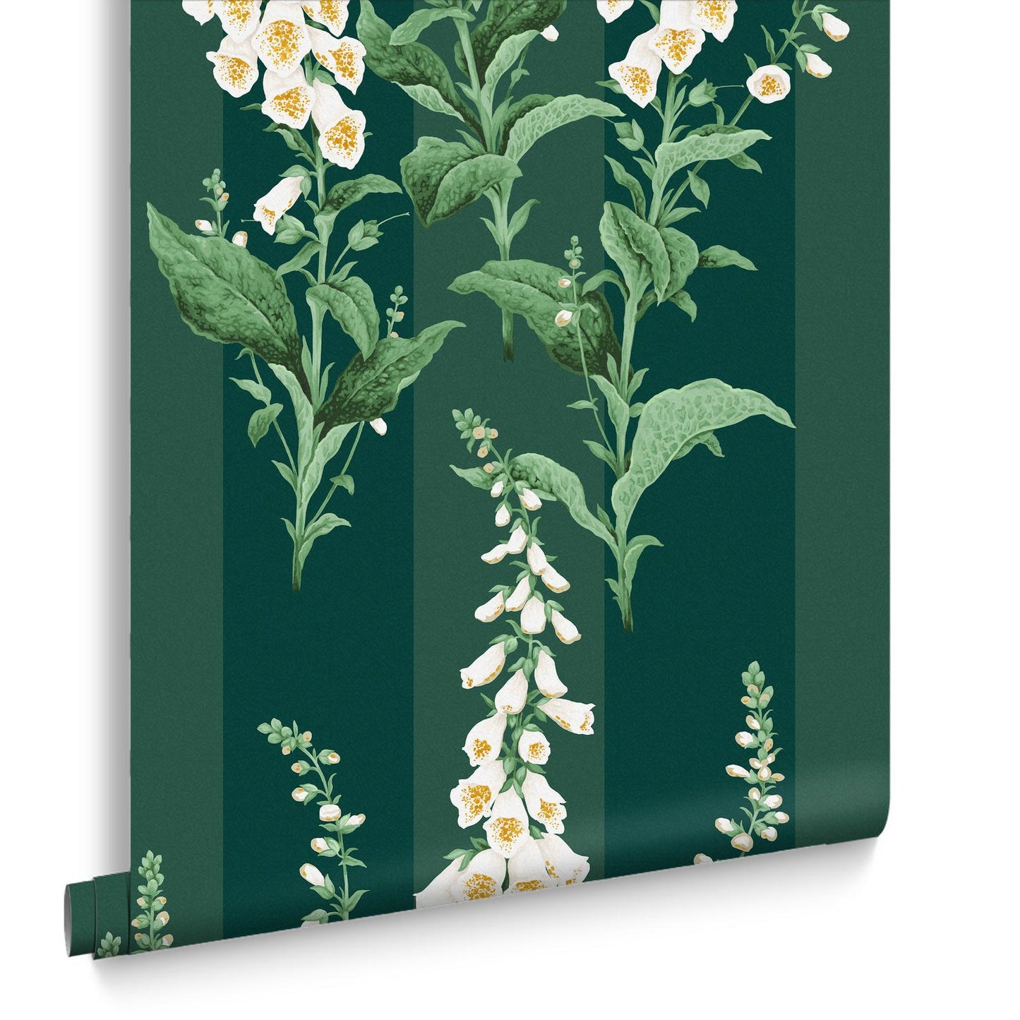 130311 - Foxglove Stripe Wallpaper - Teal - Graham & Brown