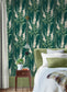 130311 - Foxglove Stripe Wallpaper - Teal - Graham & Brown