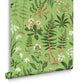 130316 - Oshibana Wallpaper - Green - Graham & Brown