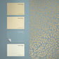 130368 - Gilded Leaf Wallpaper - Sky Blue & Pale Gold - Graham & Brown