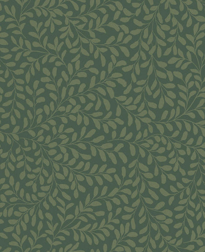 130370 - Gilded Leaf Wallpaper - Olive - Graham & Brown