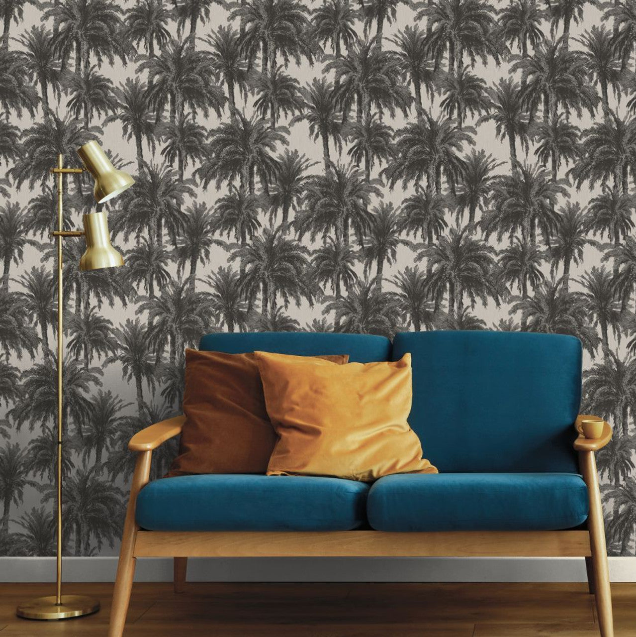 13050 - Treetops Eden Wallpaper - Black - Ted Baker