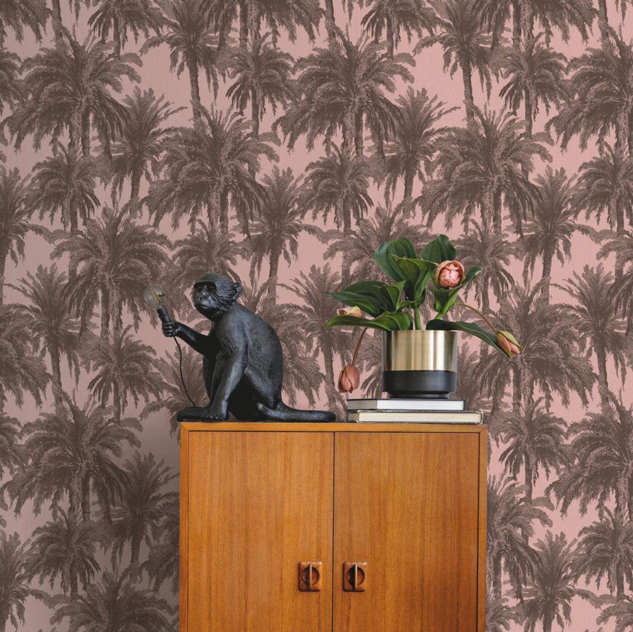 13051 - Treetops Eden Wallpaper - Blush - Ted Baker