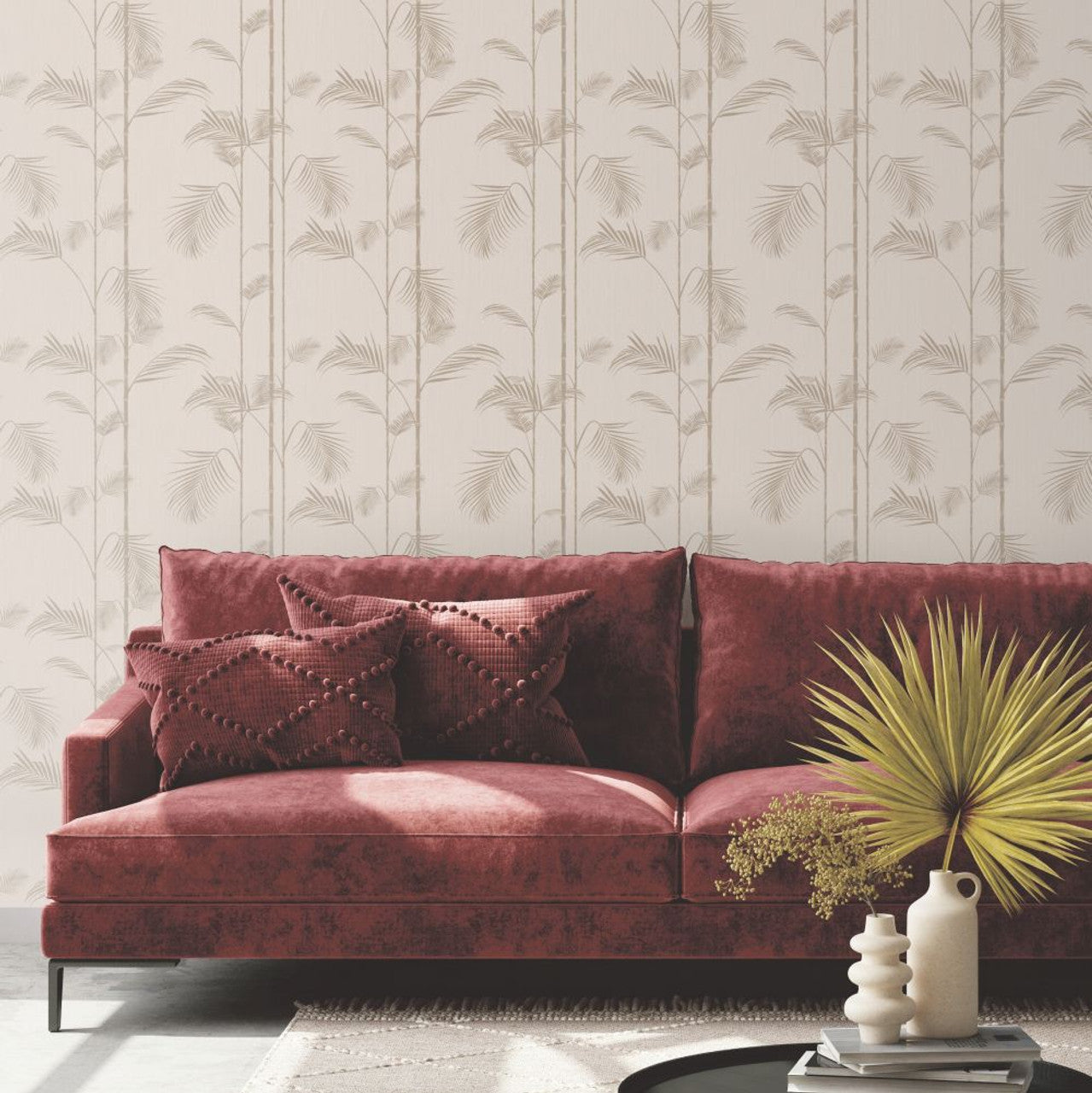 13068 - Carmel Eden Wallpaper - Blush - Ted Baker