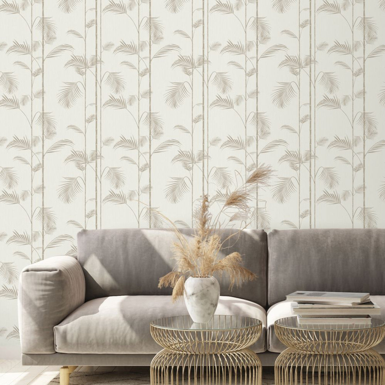13069 - Carmel Eden Wallpaper - Cream - Ted Baker