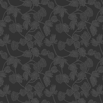 13075 - Leafit Eden Wallpaper - Black - Ted Baker