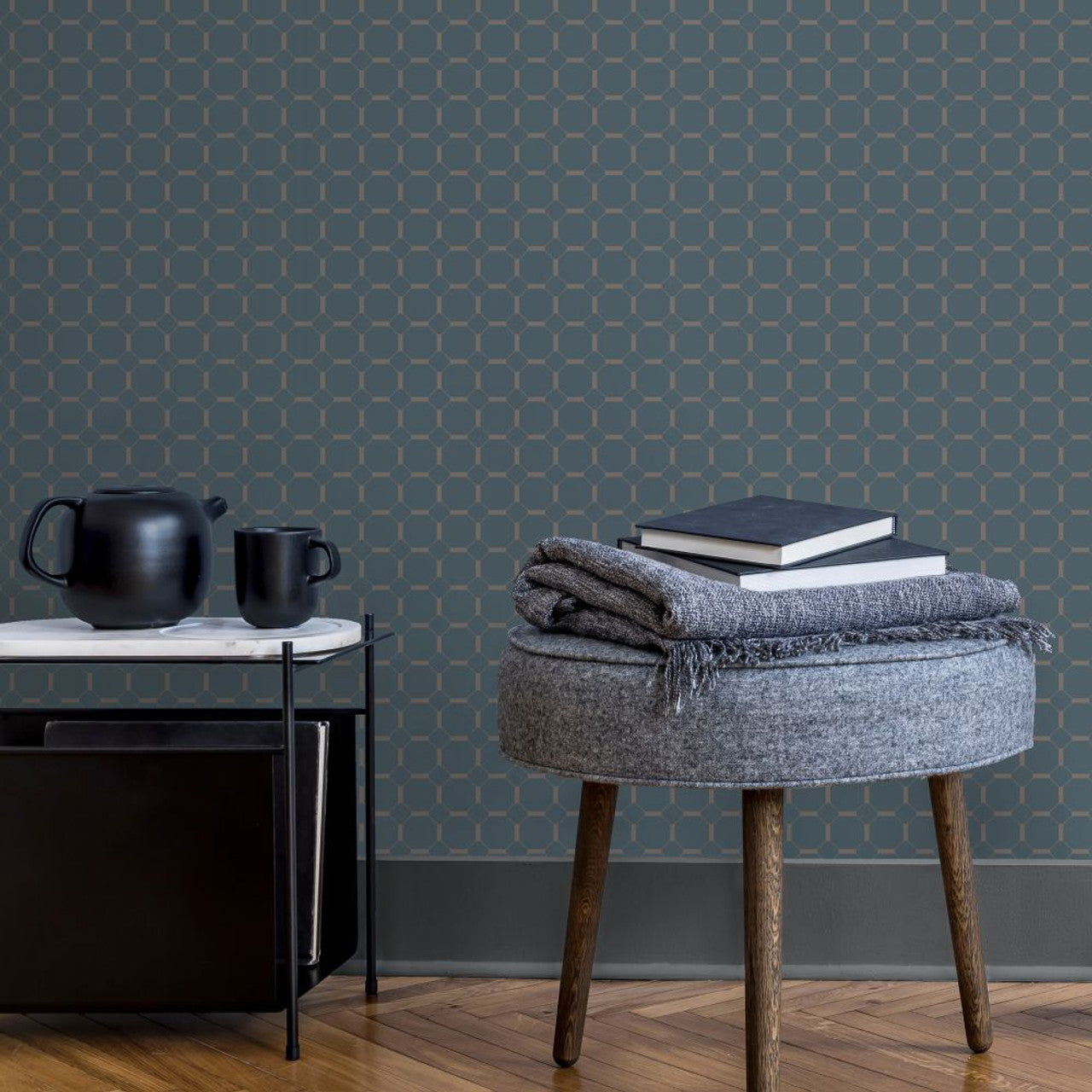 13096 - Chesnut Eden Wallpaper - Blue - Ted Baker