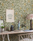 13102 - Pirum Wallpaper - Green / Beige - Midbec