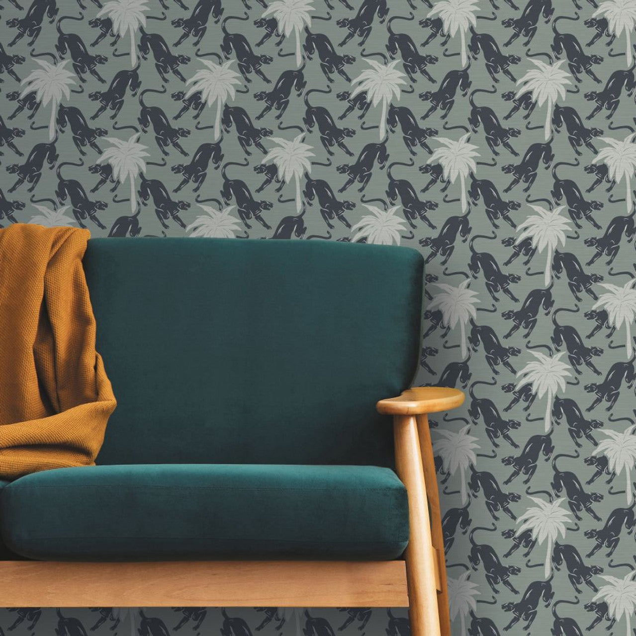 13106 - Jagu Eden Wallpaper - Blue - Ted Baker