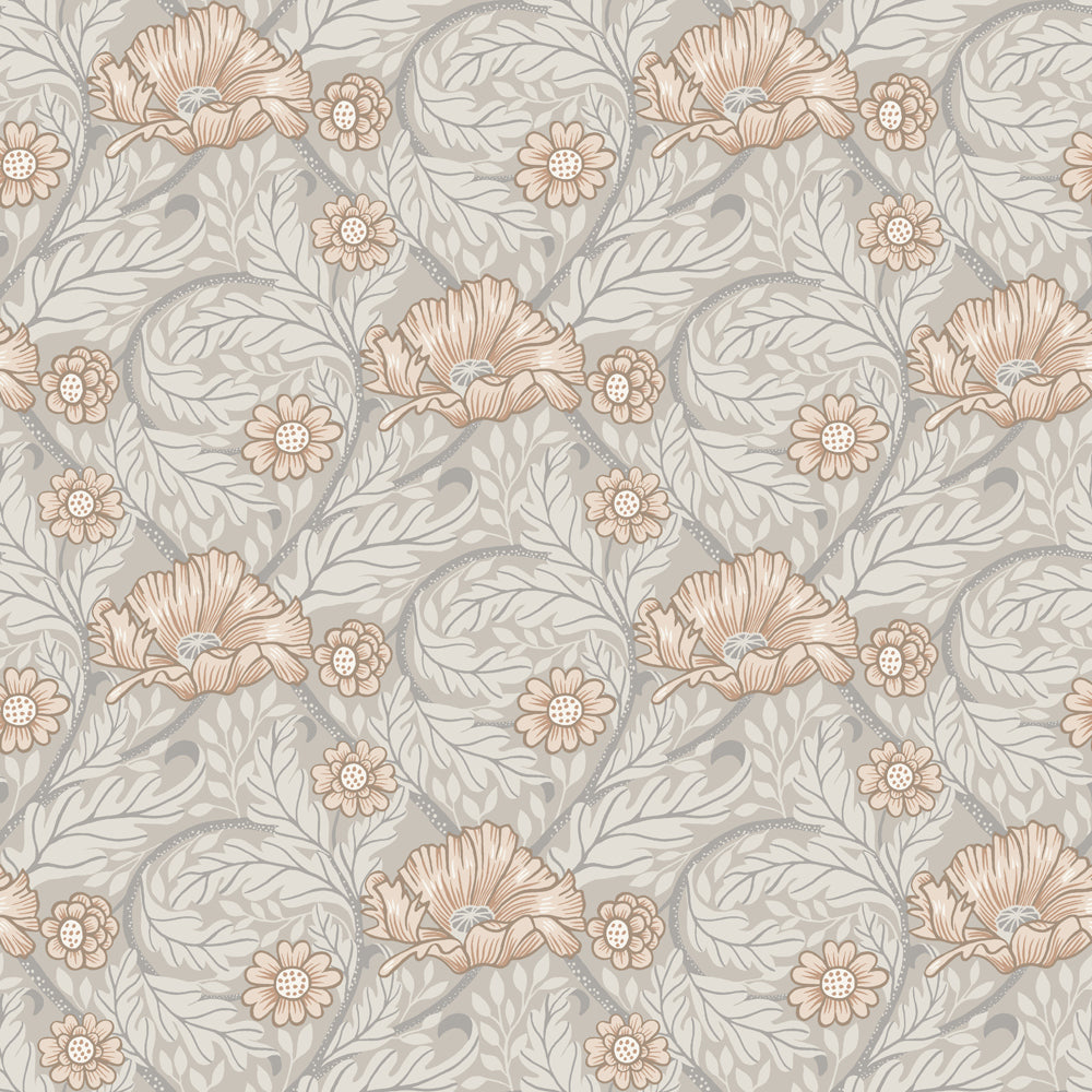 13114 - Esther Wallpaper - White - Midbec