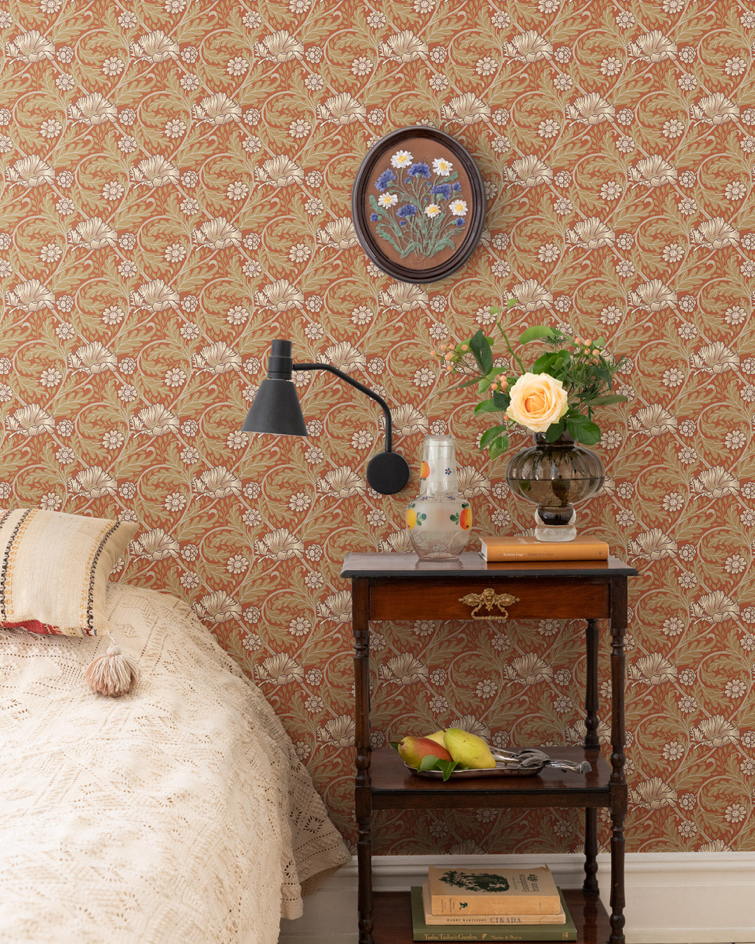 13116 - Esther Wallpaper - Red - Midbec