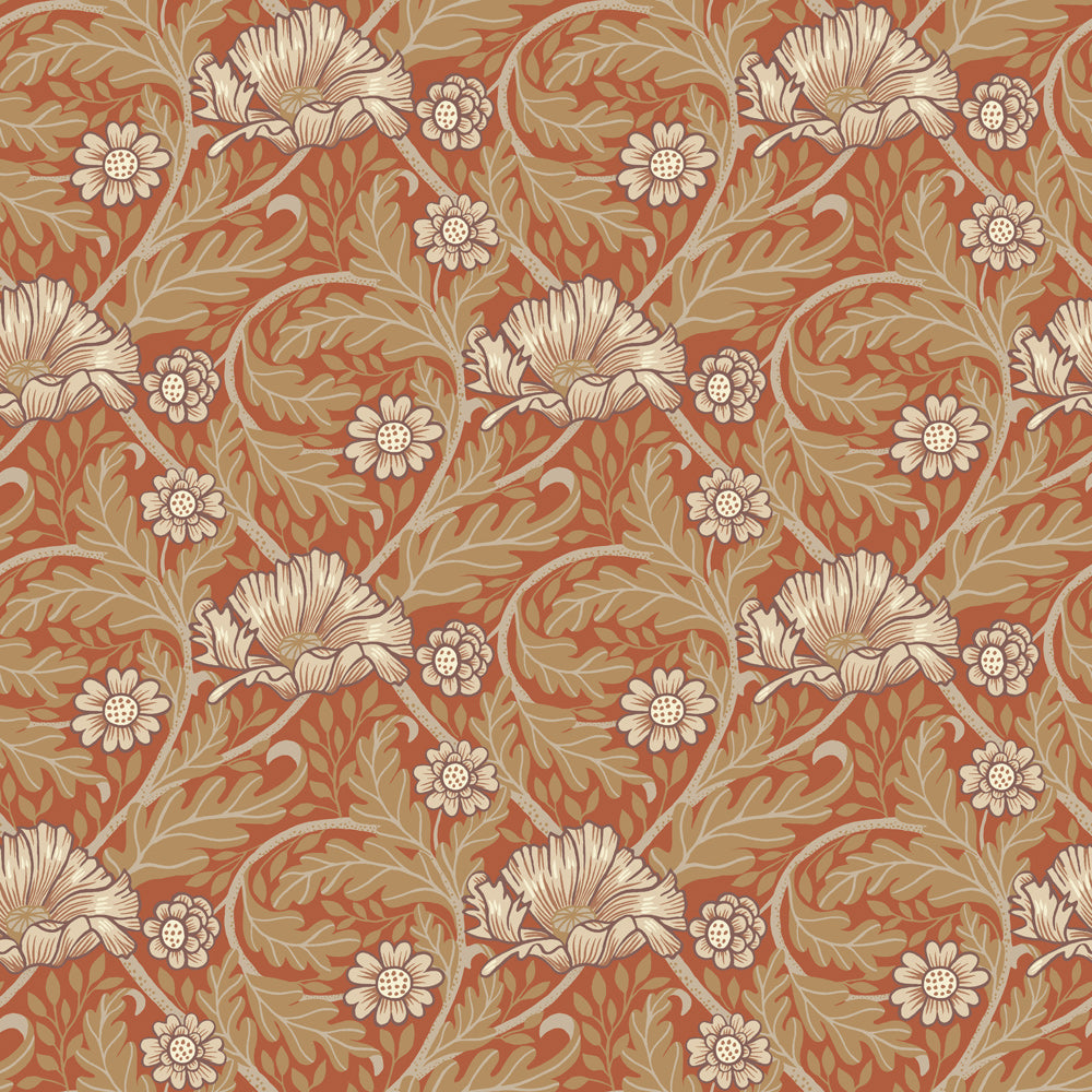 13116 - Esther Wallpaper - Red - Midbec