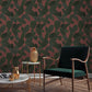 13125 - Piner Eden Wallpaper - Maroon - Ted Baker