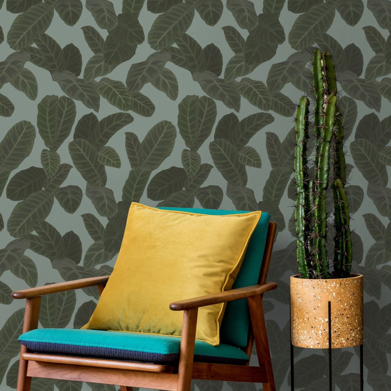13129 - Piner Eden Wallpaper - Grey - Ted Baker