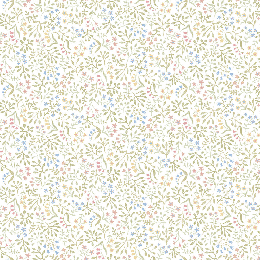 13130 - Marie Wallpaper - White - Midbec