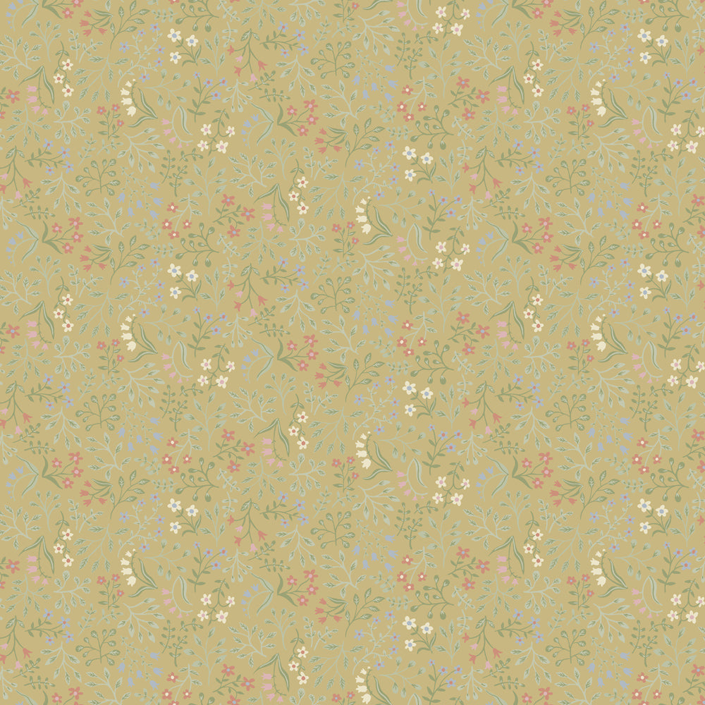 13132 - Marie Wallpaper - Yellow - Midbec