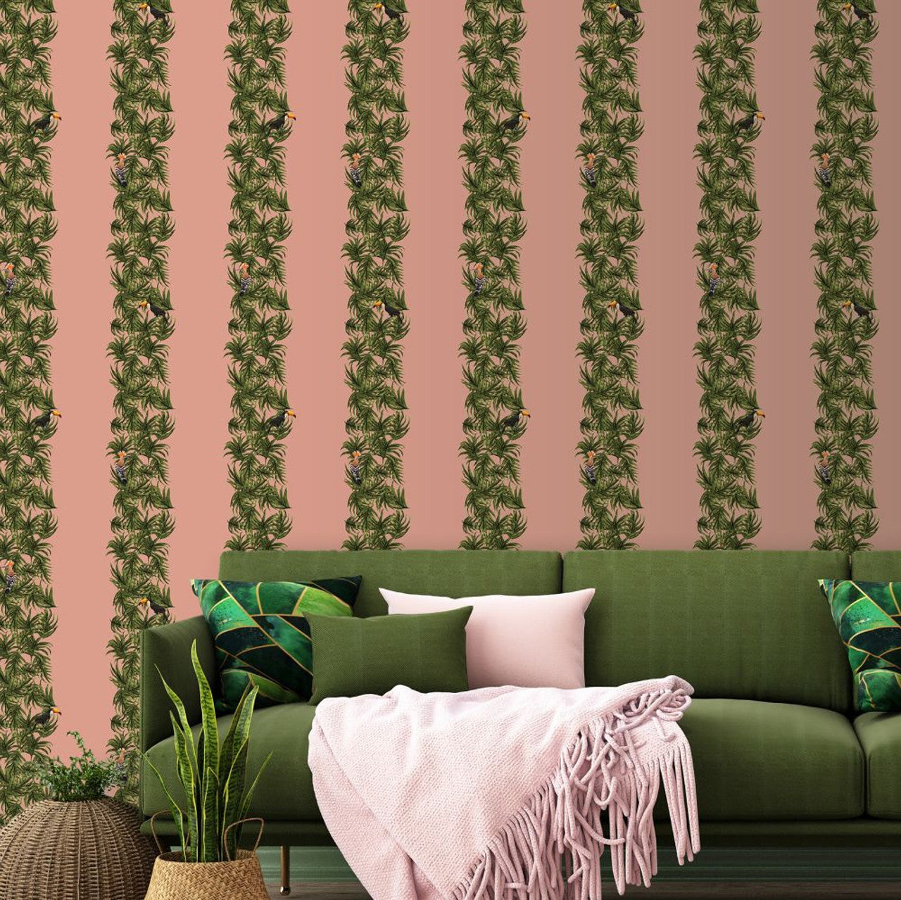 13139 - Compala Eden Wallpaper - Pink - Ted Baker