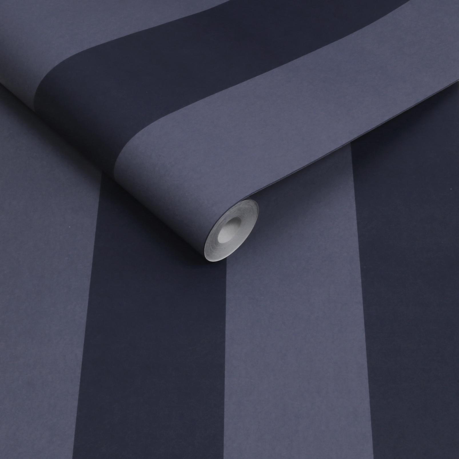 131445 - Quartet Stripe Wallpaper - Midnight - Graham & Brown