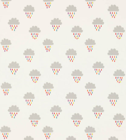 April Showers Fabric - Poppy / Tangerine / Sunsh