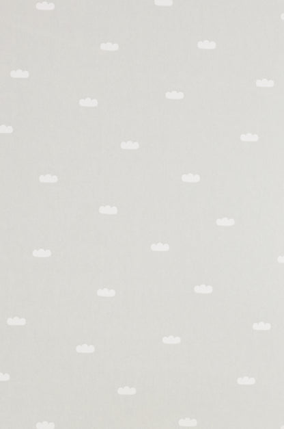 Dreamy Clouds Soft Grey Wallpaper - Majvillan