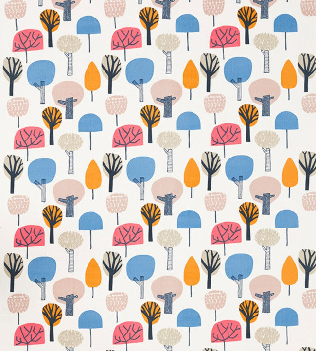 Liora Fabric - Watermelon / Tangerine / Lake