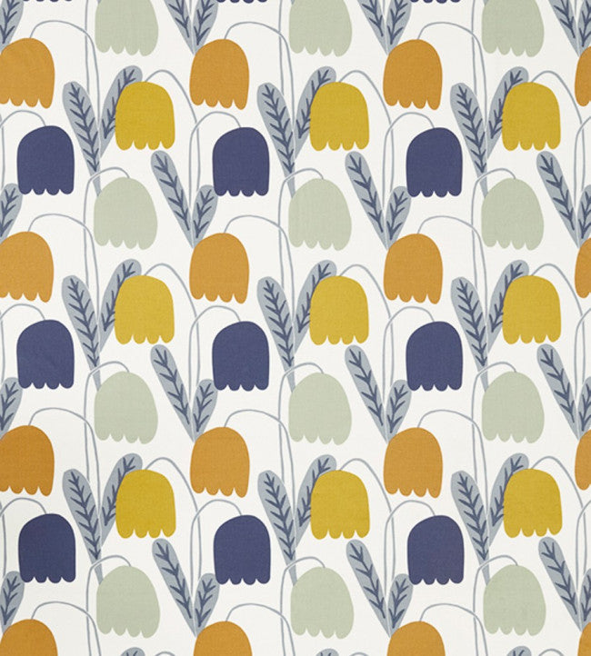 Fritilla Fabric - Dandelion / Ginger / Pebble