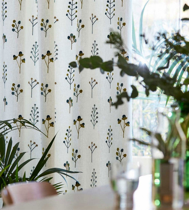 Mukula Room Fabric - Slate / Biscuit / Charcoal