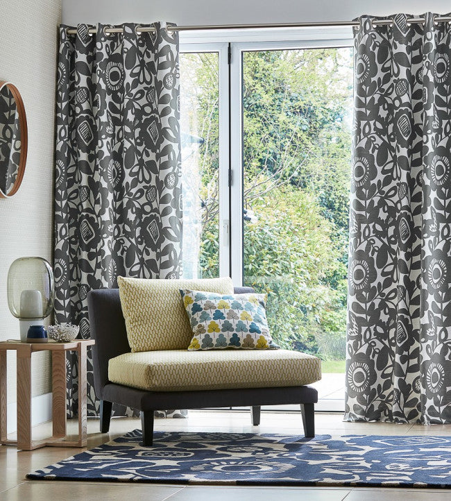 Kukkia Room Fabric - Ink