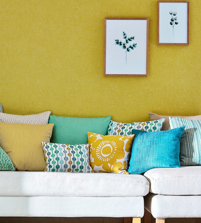 Paikka Room Fabric - Jade / Forest / Denim