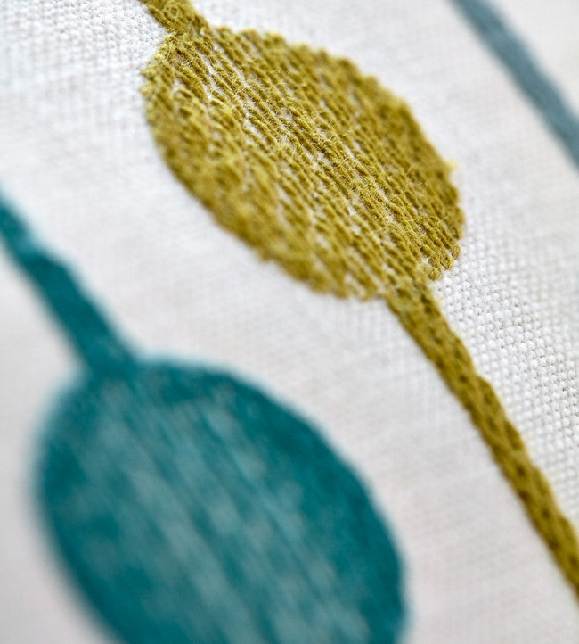 Paikka Room Fabric - Jade / Forest / Denim