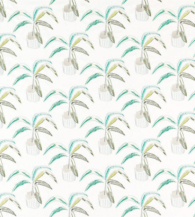 Crassula Fabric - Juniper / Lime / Moss