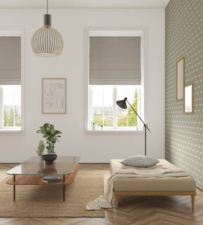 Esala Plains Room Fabric - Silver