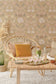 June Honey Beige Wallpaper - Majvillan