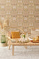June Honey Beige Wallpaper - Majvillan